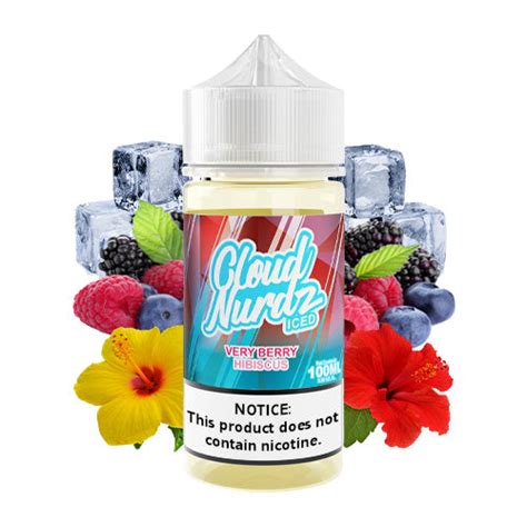 Very Berry Hibiscus Iced Cloud Nurdz Vape World Australia E Liquid