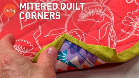 No Bulk Mitered Quilt Binding Mitered Corners Tutorial With Show