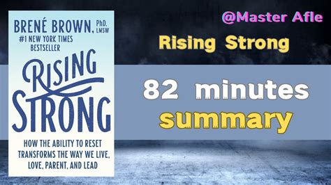 Summary Of Rising Strong By Bren Brown Minutes Audiobook Summary