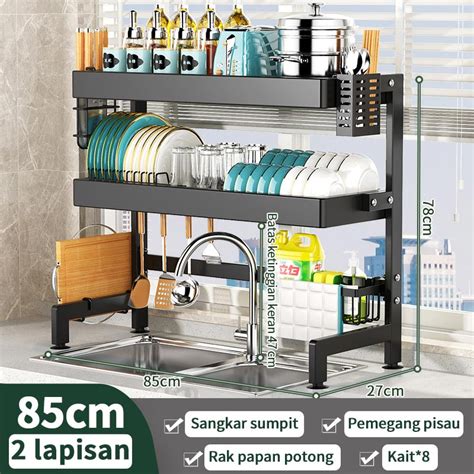 Jual Rak Wastafel Rak Dapur Rak Cucian Piring Anti Karat Stainless