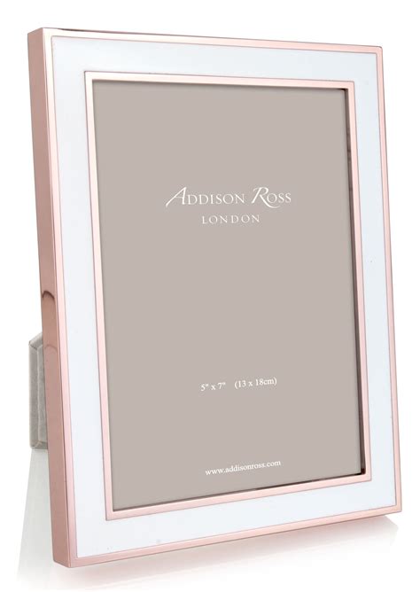 Our Stunning New Rose Gold And White Enamel Photo Frame Is Available In