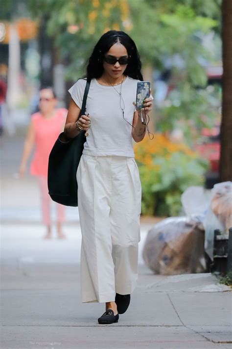 Zoe Kravitz Is Seen Braless In NY 10 Photos TheFappening