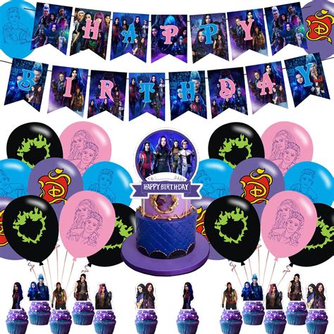 Amazon Saiaodi Descendants Party Decorations Birthday Supplies