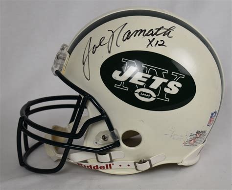 Lot Detail Joe Namath Autographed New York Jets Full Size Helmet