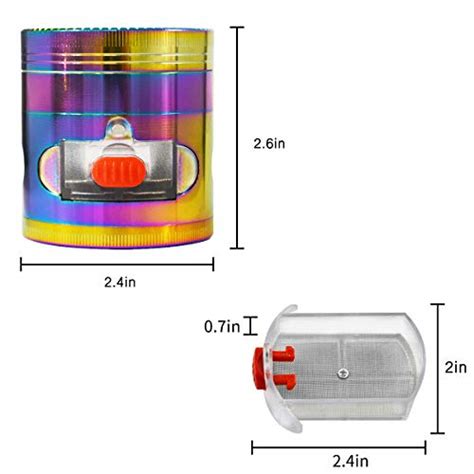 Cigamate Grinder Herb Grinder Pieces Rainbow Grinders Zinc