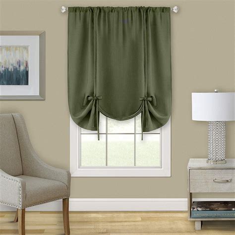 Woven Trends Two-Tone Window Curtain Shade Drapes, Room Darkening Shade ...