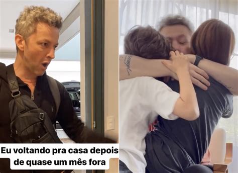 Lucas Lima Amassa Sandy E O Filho Ap S Viagem E Ela Brinca Algu M