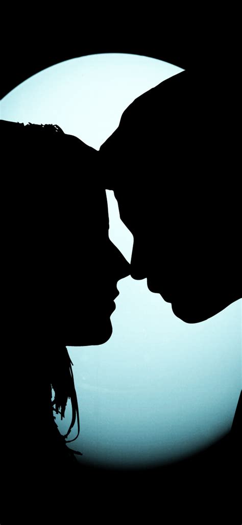 Couple Wallpaper 4k Black Background Silhouette