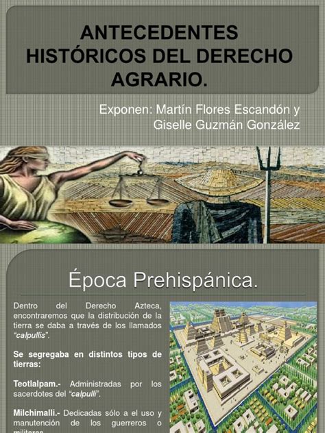 Antecedentes Históricos Del Derecho Agrario Pdf