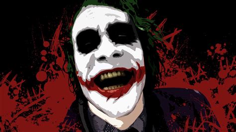 Wallpaper Illustration The Dark Knight Batman Joker Movies Paint