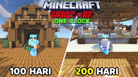 200 Hari Di Minecraft Hardcore Tapi Cuma Satu Block YouTube