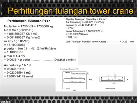 Presentasi Dan Studi Kasus Perhitungan Tower Crane Ppt