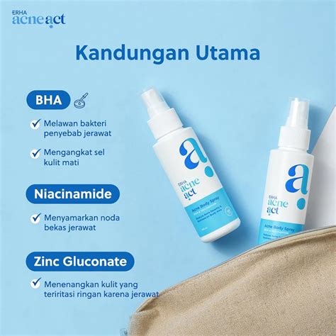 Erha Acneact Acne Body Spray Botol 100 Ml Farmaku