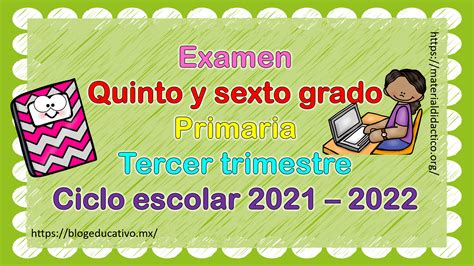 Fabuloso Examen Para Quinto Y Sexto Grado De Primaria Del Tercer