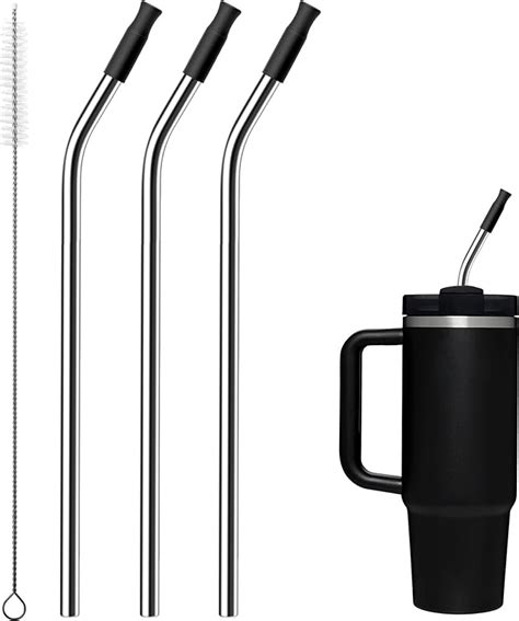 Amazon Prurex Metal Straws With Silicone Tip For Stanley Oz