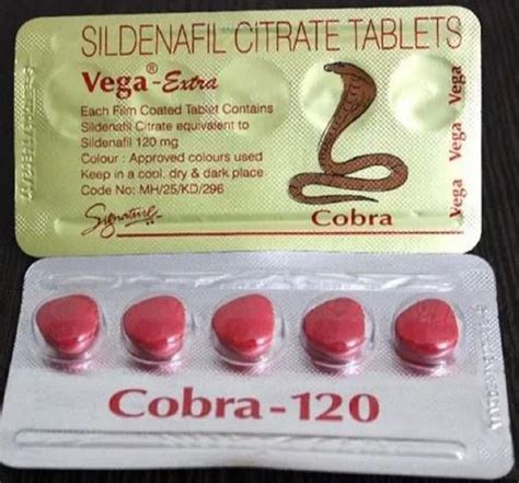 Cobra 120 Mg Tablet Sildenafil Citrate 120 Mg At Rs 25box Cobra