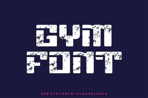 Gym Workout Font - FreeDaFonts