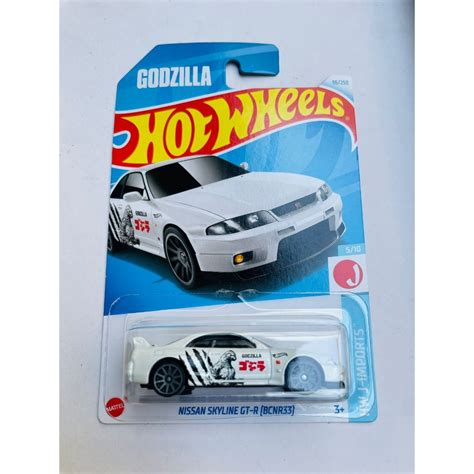 HOT WHEELS Putih 風火輪 NISSAN SKYLINE GT R 白色哥斯拉批量 D Hotw 蝦皮購物