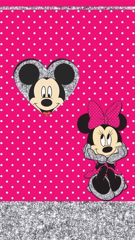 Papéis de parede românticos do Mickey e Minnie para celular Mickey