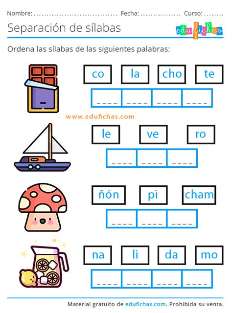 Separacion De Silabas Para Ninos De 5 Anos Maestra De Inicial Aprender