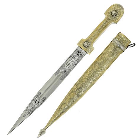 Купить Кавказский кинжал Ирбис №8 (ножны латунь), KavkazSuvenir 2155 ...