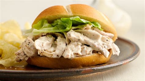 Slow Cooker Chicken Caesar Sandwiches Recipe