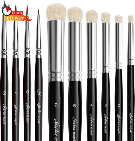 Drybrush Miniature Paint Brushes Pcs Micro Detail Paint Brush Set