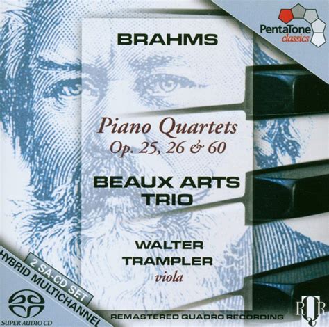 Johannes Brahms Beaux Arts Trio Walter Trampler Brahms Piano