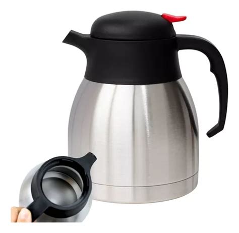 Garrafa Térmica Bule 1 Litro 100 Inox Gatilho Pressão dsb MercadoLivre