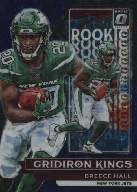 Breece Hall 2022 Optic RGK 11 Rookie Gridiron Kings Purple Stars 25