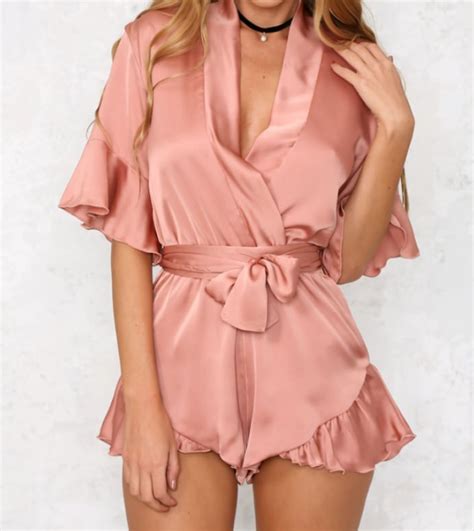 Lailas Romper Sleepwear Fashion Silk Playsuit Satin Playsuit