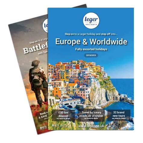 Order Your Free Leger Holidays Brochure Holiday Branding Coach Brochure