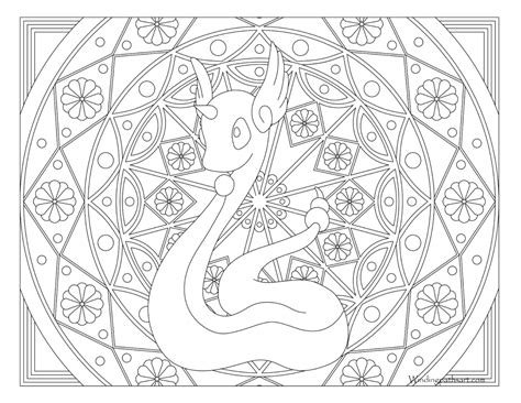 147 Dratini Pokemon Coloring Page ·