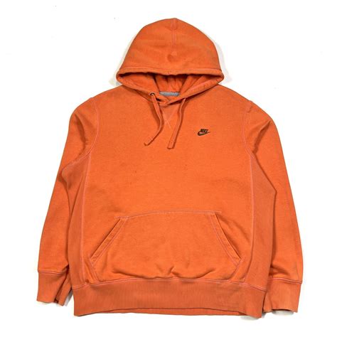 Nike Hoodie Orange Tmc Vintage Vintage Clothing