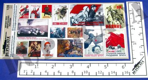 DIORAMA MODEL ACCESSORY 1 35 Soviet Propaganda Posters Various Sizes