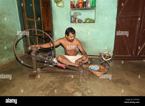 Indian Spinning Wheel Hi Res Stock Photography And Images Alamy