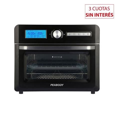 Horno Eléctrico Multifunción 15Lts Peabody PE HDM15N C Convección Negro