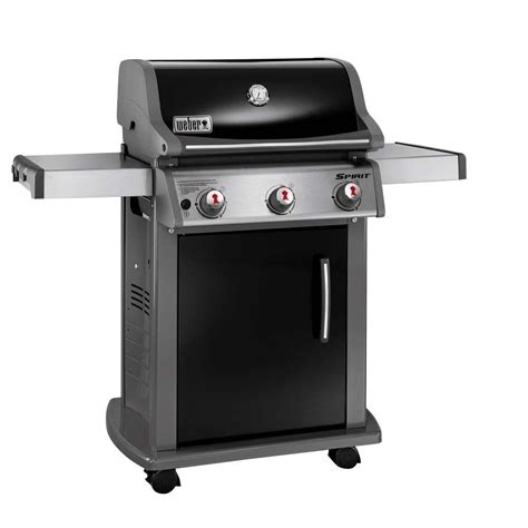 Weber Spirit E Burner Propane Gas Grill In Black With Built In