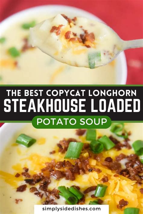 The Best Copycat Longhorn Steakhouse Loaded Potato Soup Recipe