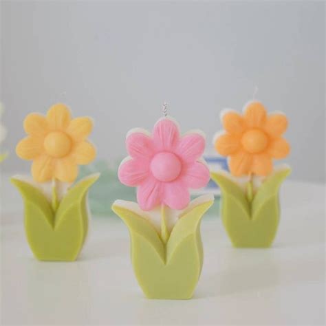 D Sunflower Shape Candle Mold Artsila