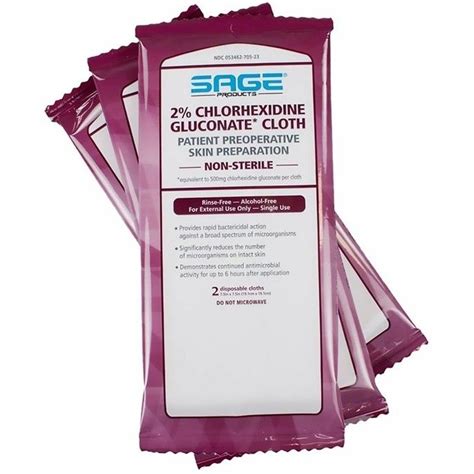 Preoperative Prep Cloths With 2 Chg 6 Count Medline At Home