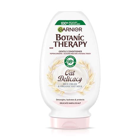 ГАРНИЕ BOTANIC THERAPY OAT DELICACY подхранващ балсам за нежна коса и