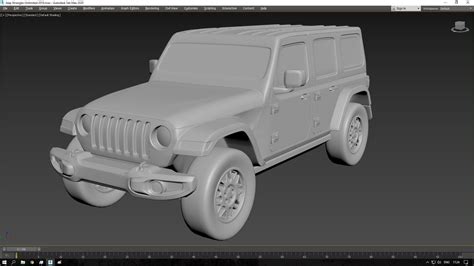 Jeep Wrangler Unlimited 2019 3d Print Model Jeep Wrangler Unlimited Jeep Wrangler Print Models