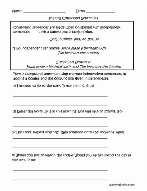 How To 30 Creative 6th Grade Sentence Structure Worksheets Simple Template Design