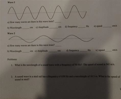 Solved Wave 1 MA a) How many waves are there in this wave | Chegg.com