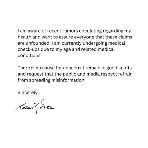 Ratan Tata Denied Claims Of Being Admitted In Icu Said I Am Absolutely Fine Do Not Spread