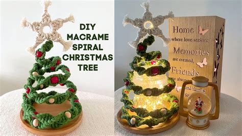 Diy Macrame Spiral Christmas Tree Macrame Christmas Decor Ideas Macrame Tutorial Youtube