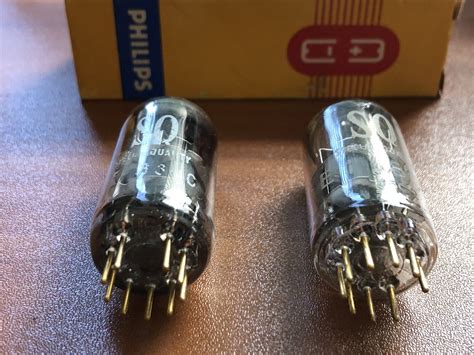 Philips Sq E Cc Preamp Tubes Matched Pair Miniwatt Holland