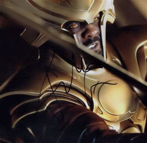 Idris Elba Autograph Signed Photo Heimdall