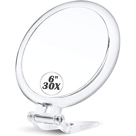 Amazon AMISCE 30x Magnifying Mirror Travel Handheld Mirror 2